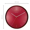NeXtime Very Essential Wall Clock 40cm Wine & Copper - Notbrand