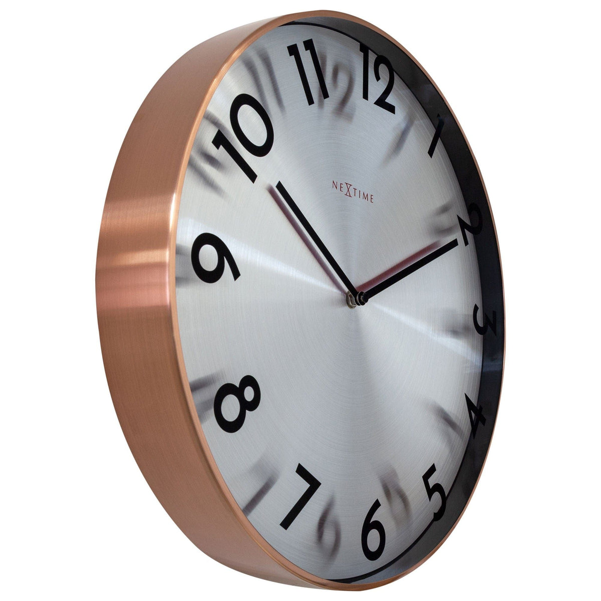 NeXtime Reflection Wall Clock in Copper - 40cm - Notbrand