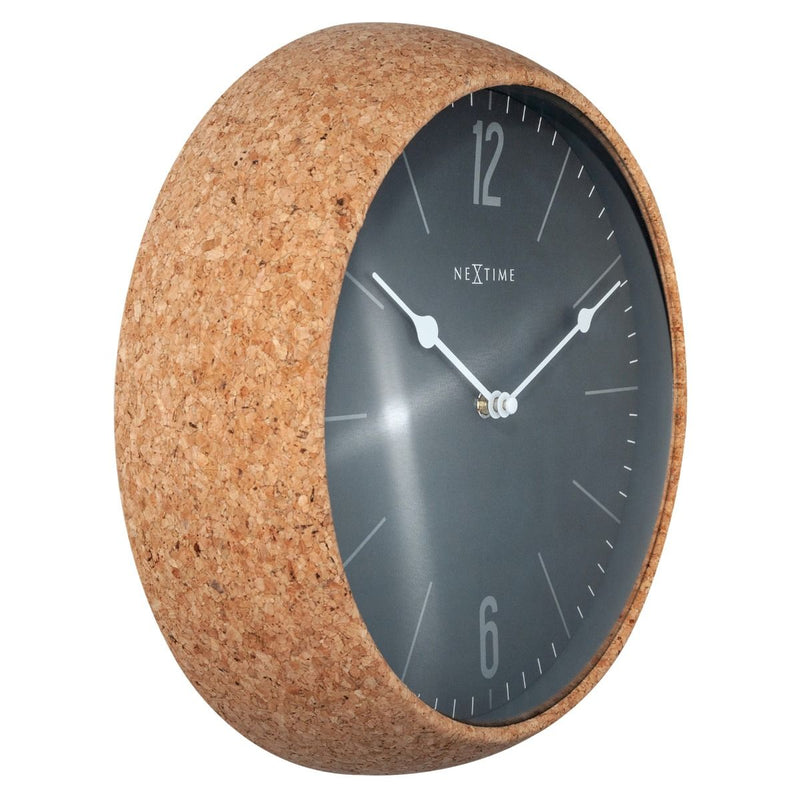 NeXtime Cork Wall Clock 30cm Grey - Notbrand