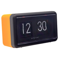 NeXtime Small Flip Clock Black & Orange - Notbrand