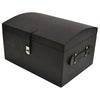Sugira Oval Top Leather Storage Box - Black - Notbrand