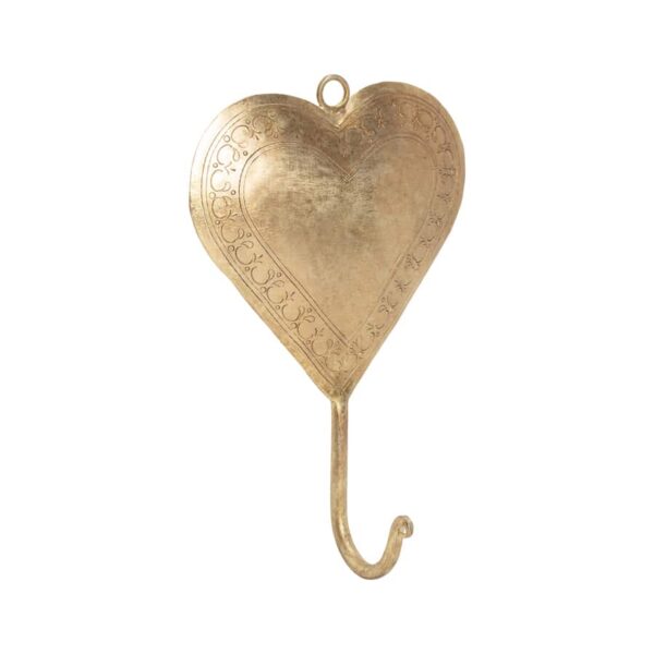 Handcrafted Heart Wall Hooks Set - 4 Pieces - Notbrand