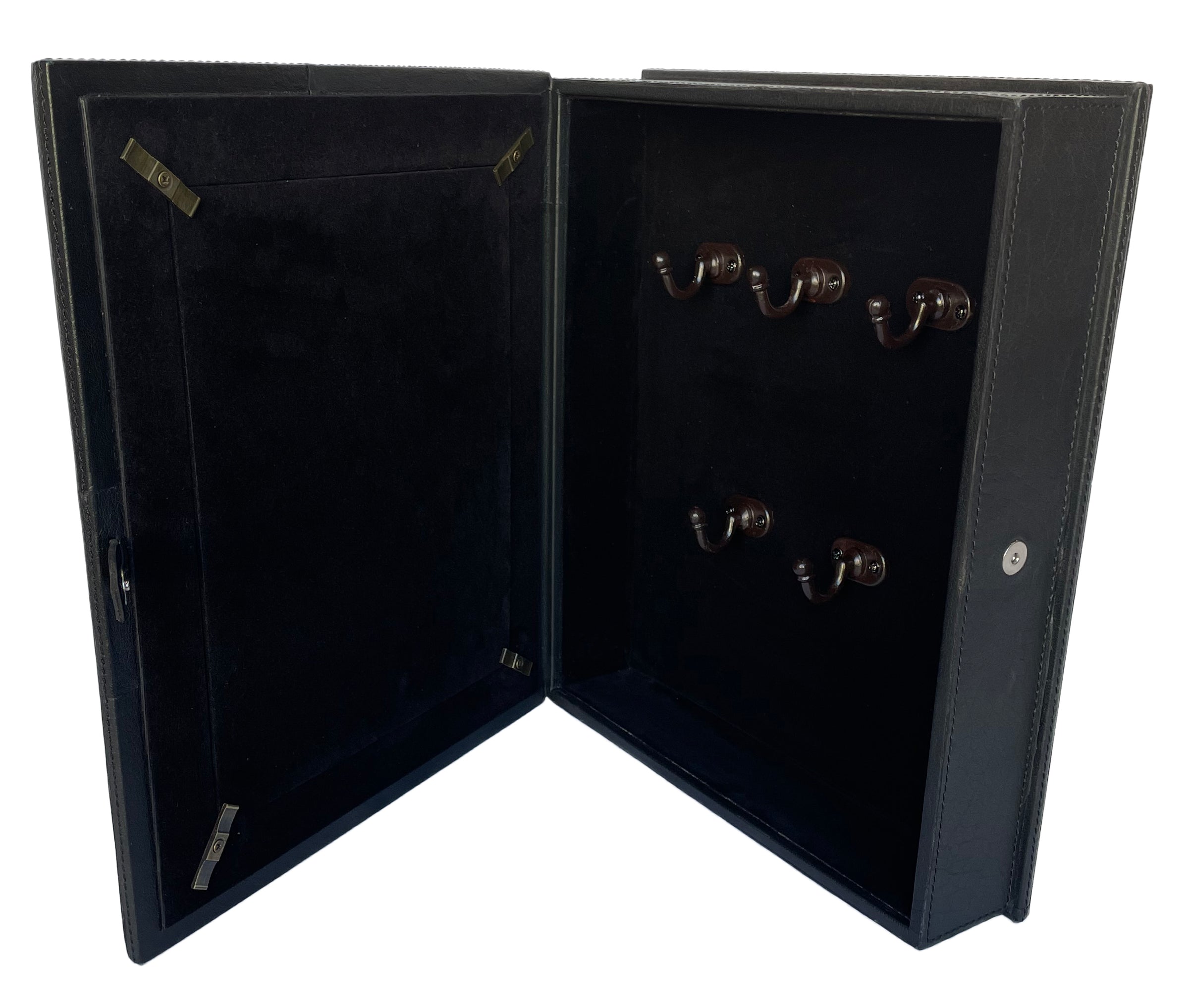 Elsa Key Holder Box in Black Leather - Large - Notbrand