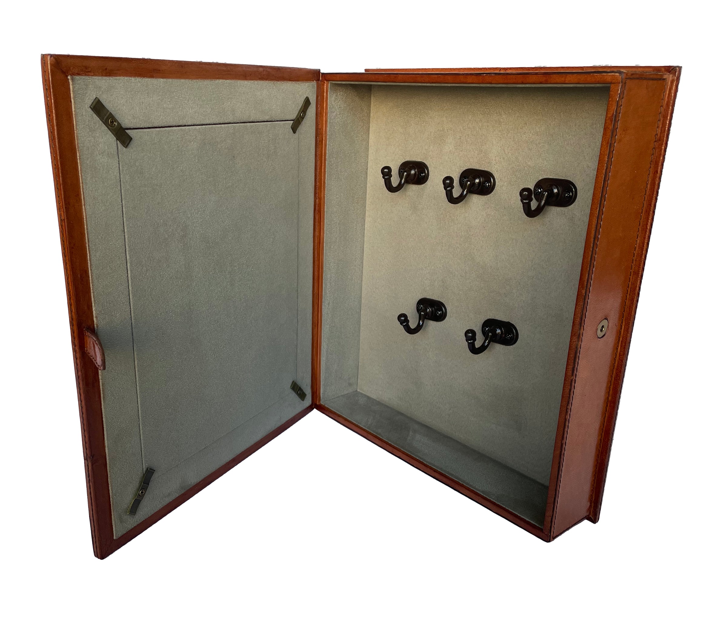 Elsa Key Holder Box in Tan Leather - Large - Notbrand