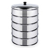5 Tier Stainless Steel Steamers With Lid - 22cm - Notbrand