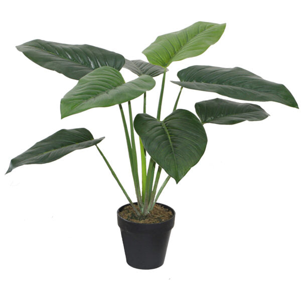Artificial Faux Philodendron Potted Plant - Green - Notbrand