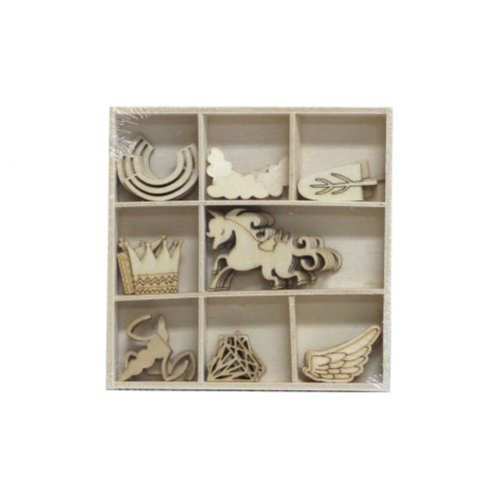 Mini Wood Accent Pack - Assorted Designs - Notbrand