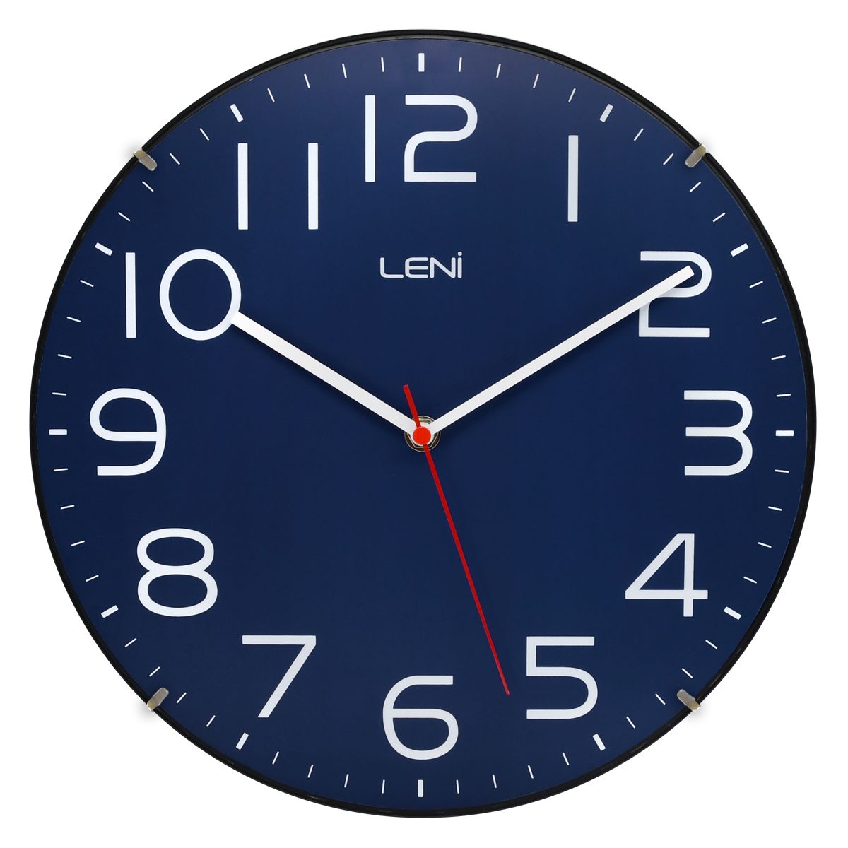 Leni Classic Wall Clock in Navy - 30cm - Notbrand