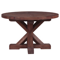 Country Cottage Trestle Round Dining Table - Notbrand