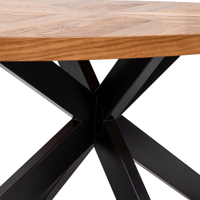 6 Seater Dining Table - European Knotty Oak - Notbrand
