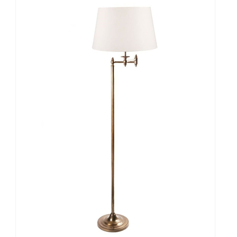 Macleay Floor Lamp Base - Antique Brass - Notbrand