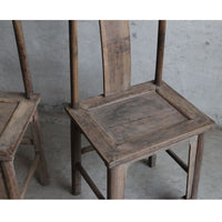 Shanxi Walnut Wooden Chair In Natural - 130 Year Old - Notbrand