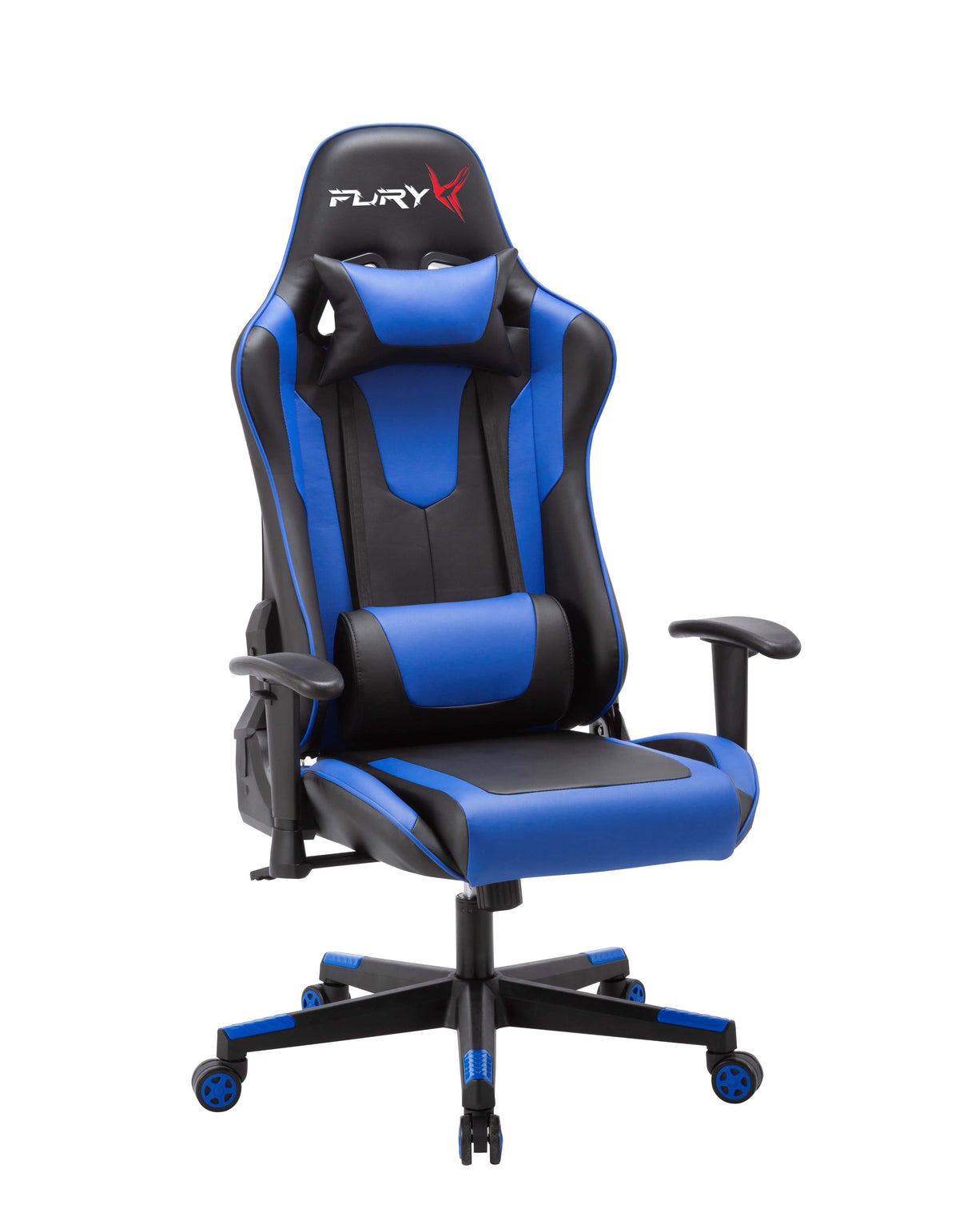 FuryX Gaming Chair In Blue & Black - Notbrand
