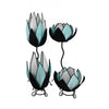 Snapdragon Turquoise & White Waterlily Lamp - Notbrand