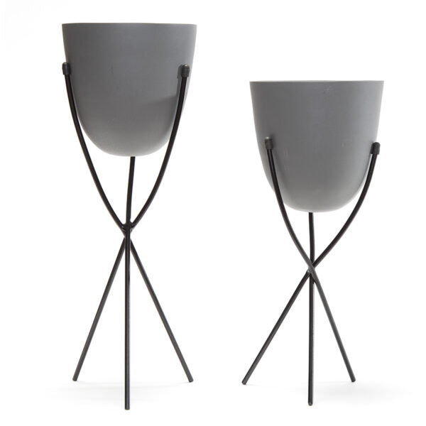 Nested Contemporary Stilted Planters Set - 2 Pieces - Notbrand