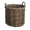 Set of 3 Corbeille Round Rattan Baskets - Natural - Notbrand
