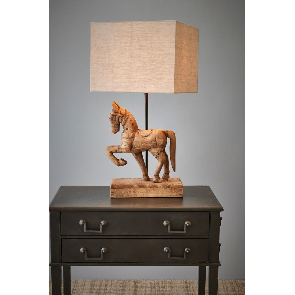 Bonnie Iron Table Lamp Base In Dark Natural - Small - Notbrand
