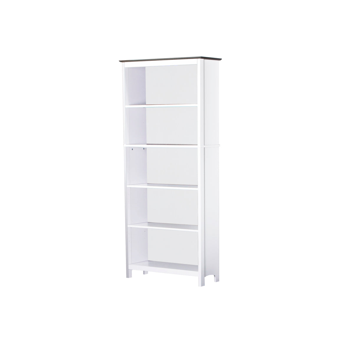 Beanca 5 Shelf Bookcase - White - Notbrand