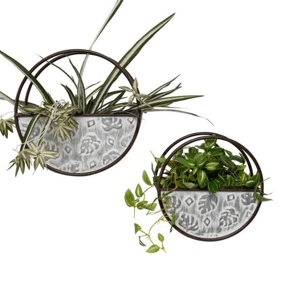 Nested Floating Monstera Wall Planters Set - 2 Pieces - Notbrand