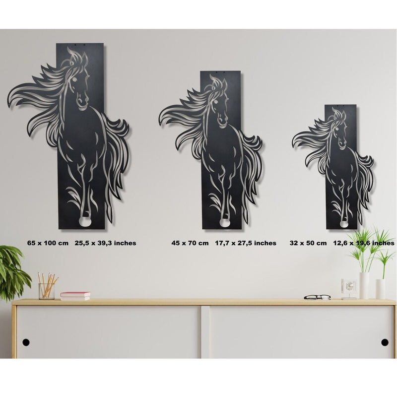 Tayna Metal LED Horse Wall Art - Notbrand