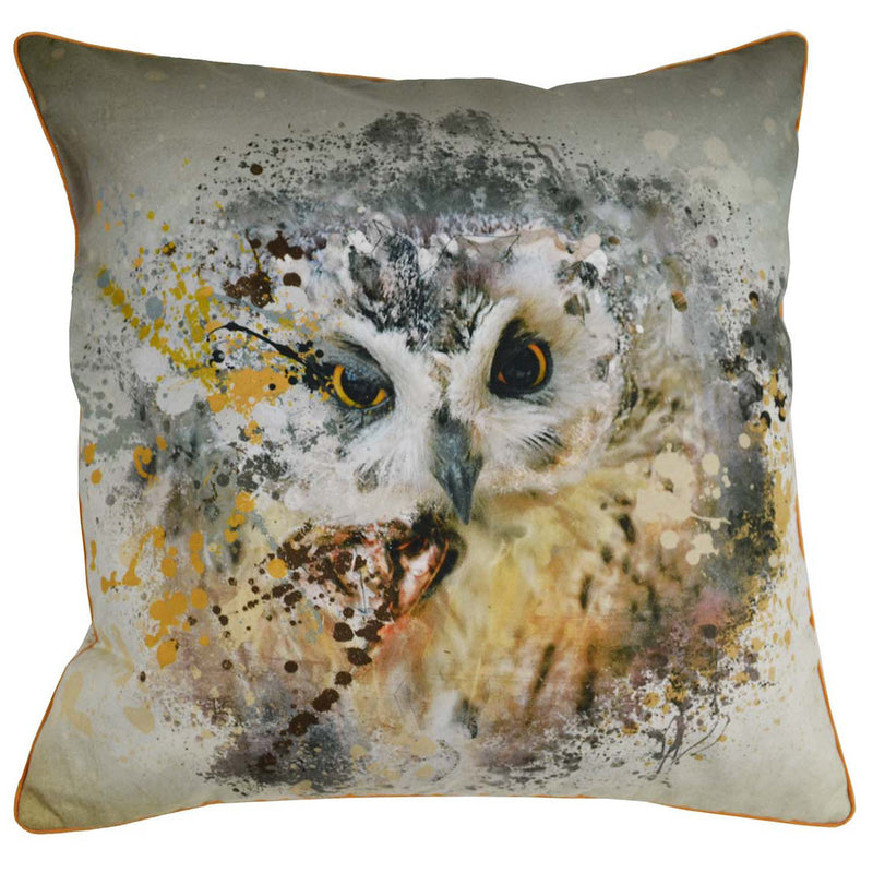 Owl Cotton Cushion Cover - Notbrand