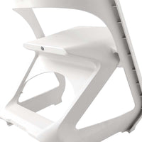 ArtissIn Stackable Plastic Leisure Dining Chairs in White - Set of 4
