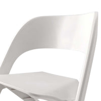ArtissIn Stackable Plastic Leisure Dining Chairs in White - Set of 4