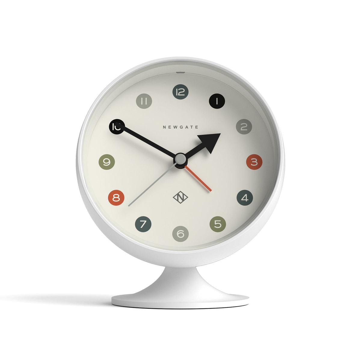 Newgate Spheric Alarm Clock - White - Notbrand