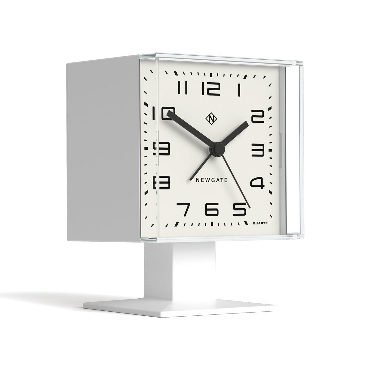 Newgate Victor Alarm Clock Pebble - White - Notbrand