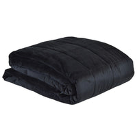 Aria Velvet Comforter - Black - Notbrand