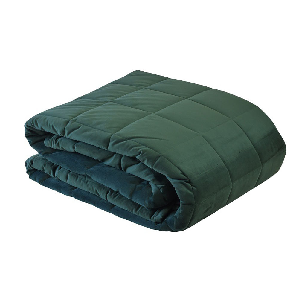 Aria Velvet Comforter - Green - Notbrand