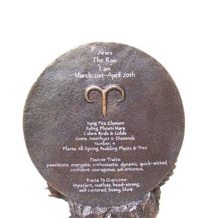 Aries Horoscope Bronze Figurine - Notbrand