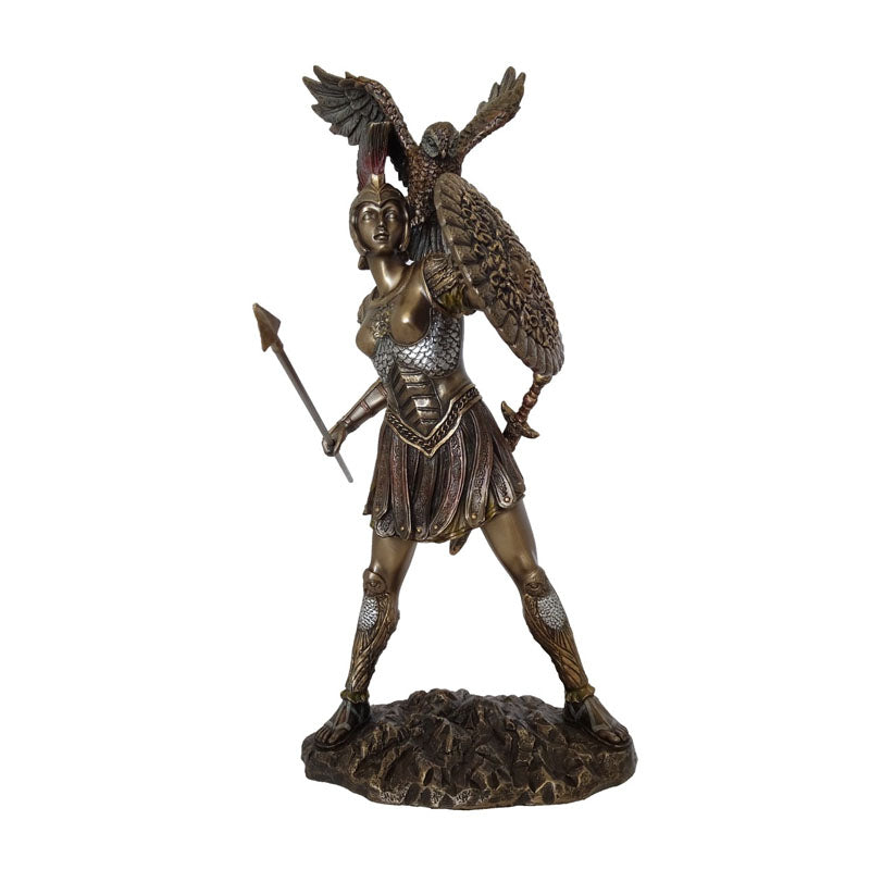 Athena - Goddess Of Wisdom Bronze Figurine - Notbrand