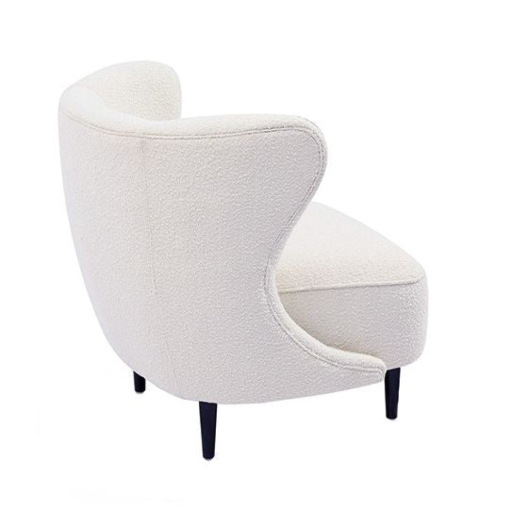Abigail Occasional Chair - White Boucle - Notbrand