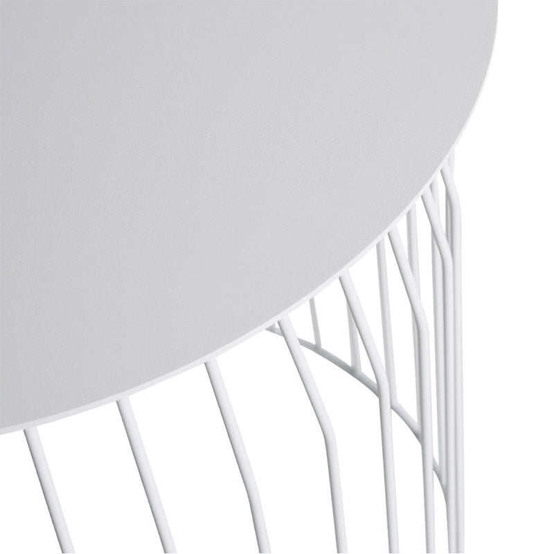 Alto Rebello Side Table in White - Steel - Notbrand