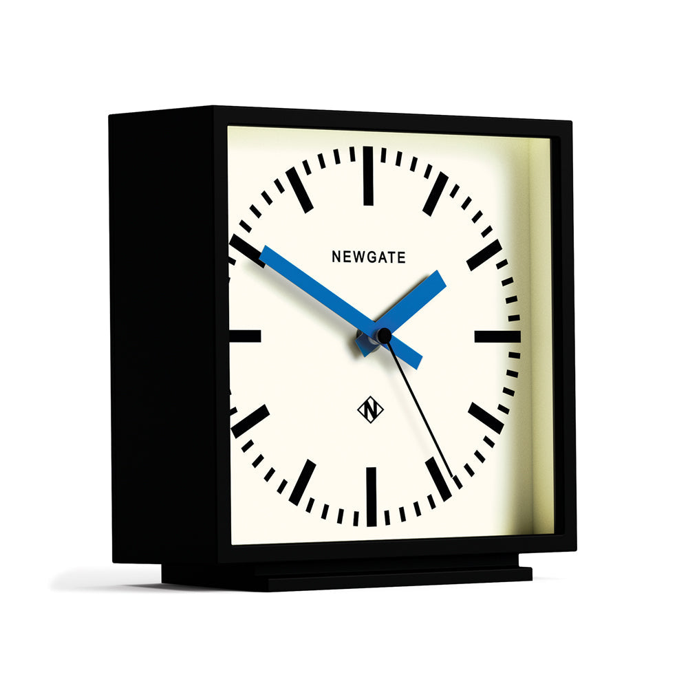 Newgate Amp Mantel Clock Black With Blue Hands - Notbrand
