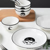 Antler Printed Ceramic Dinnerware With Round Plates - Set of 28 - Notbrand