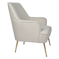 Anya Linen Occasional Chair - Natural - Notbrand