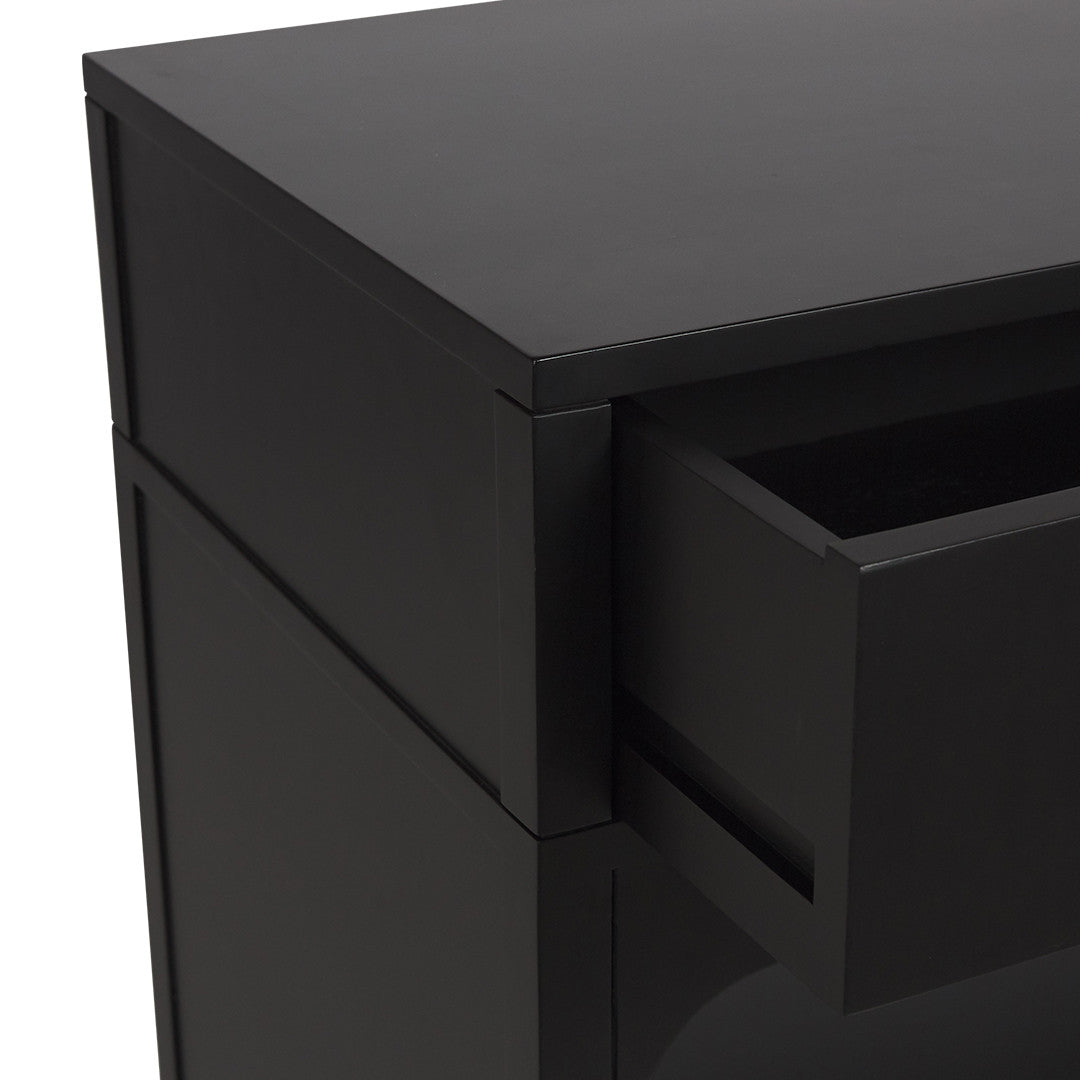 Arco Large Bedside Table Black - Notbrand
