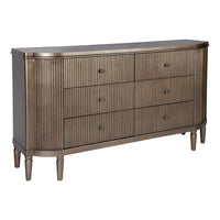 Arielle 6 Drawers Chest Buffet - Antique Gold - Notbrand