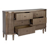 Arielle 6 Drawers Chest Buffet - Antique Gold - Notbrand
