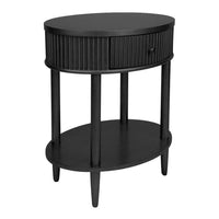 Arielle Black Bedside Table - Small - Notbrand