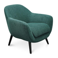 Tyree Green Fabric Armchair - Notbrand