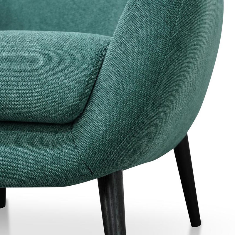 Tyree Green Fabric Armchair - Notbrand