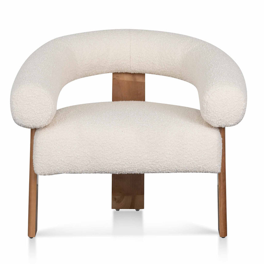 Armchair - Ivory White Boucle - Notbrand