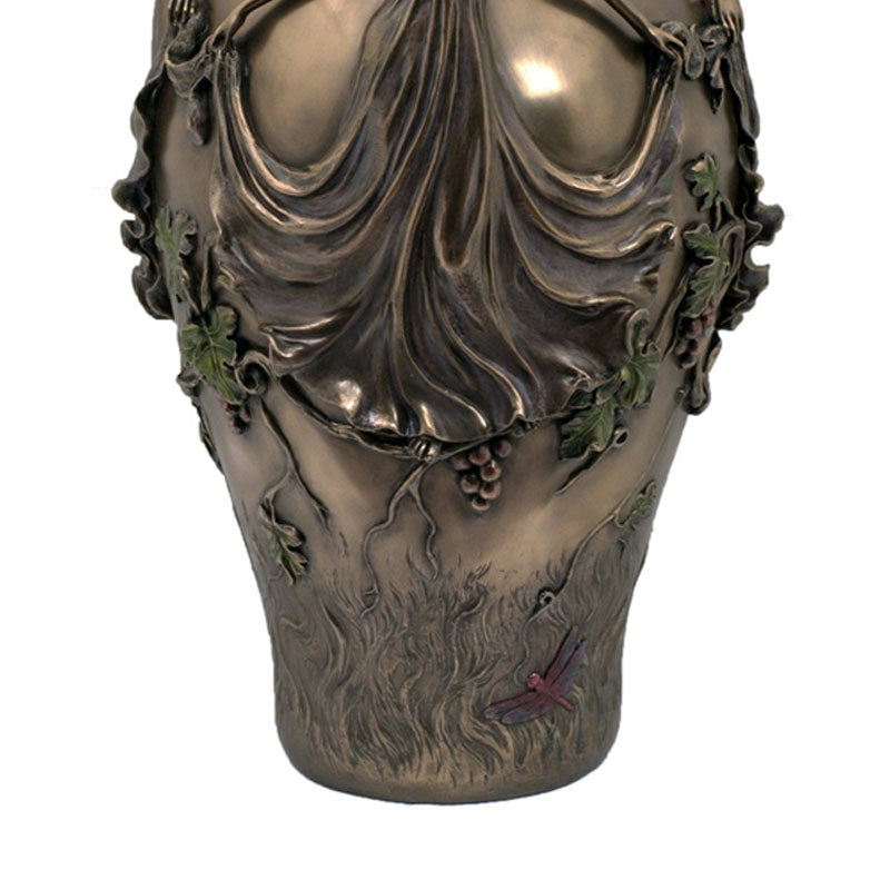 Art Nouveau Vase - THREE LADIES Bronze Figurine - Notbrand
