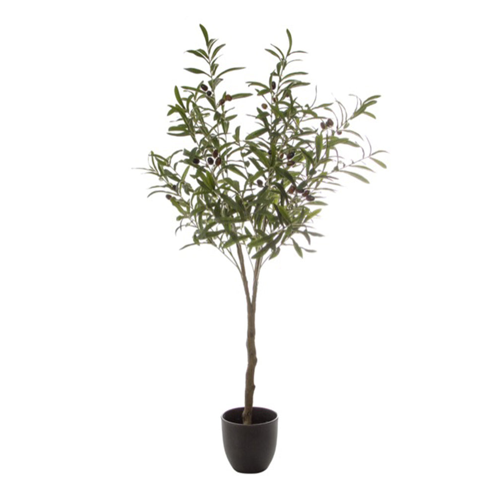 Artificial Olive Leaf Tree with Olives (125cm) - Notbrand
