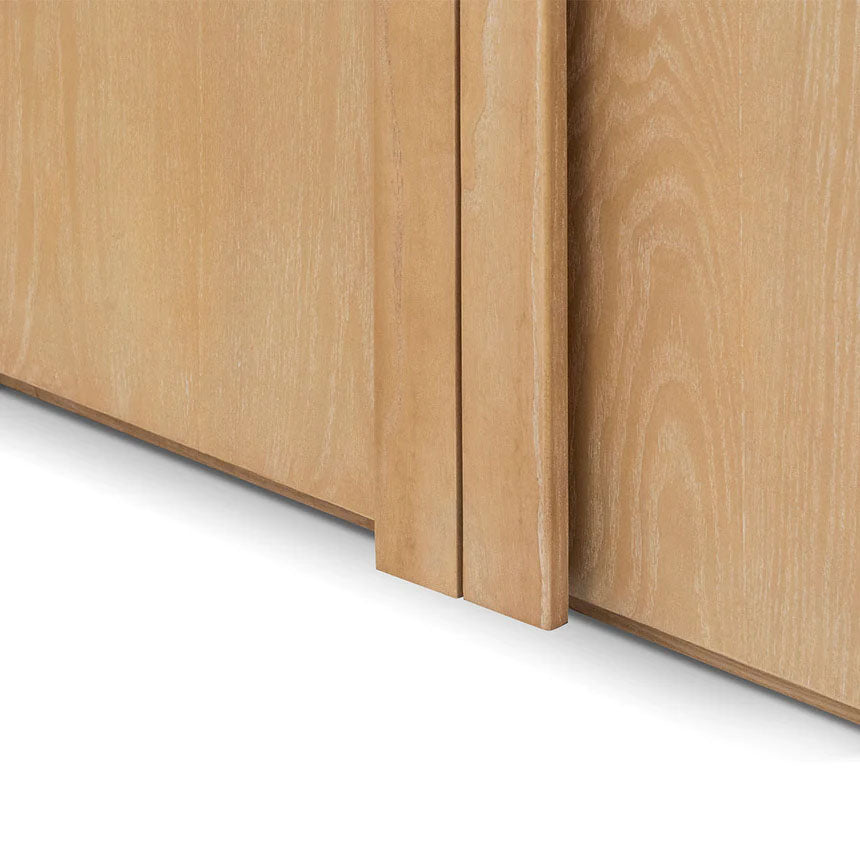 Ash 2 Door Curve Cabinet - Natural - Notbrand