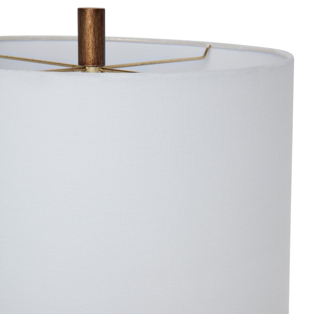 Aspen Glass Table Lamp - White - Notbrand