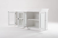 Halifax Timber Display Buffet with 4 Glass Doors - Notbrand